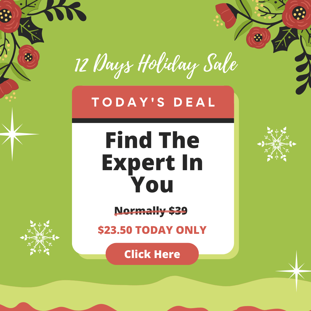12 Days Holiday Sale 2022 Day 8 Find The Expert In You