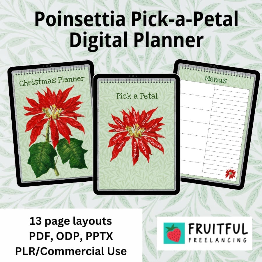 Poinsettia Pick a Petal Planner 45 AmySmerek Poinsettia planner