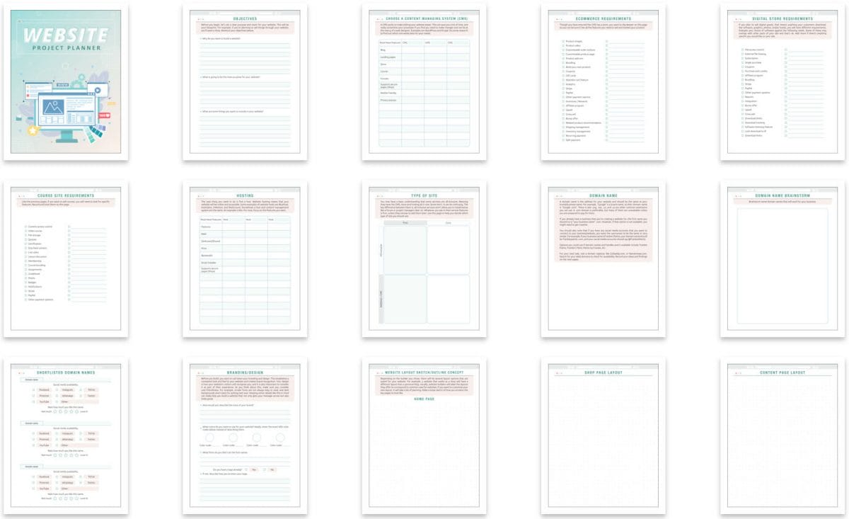 website project planner 2 website project planner 2