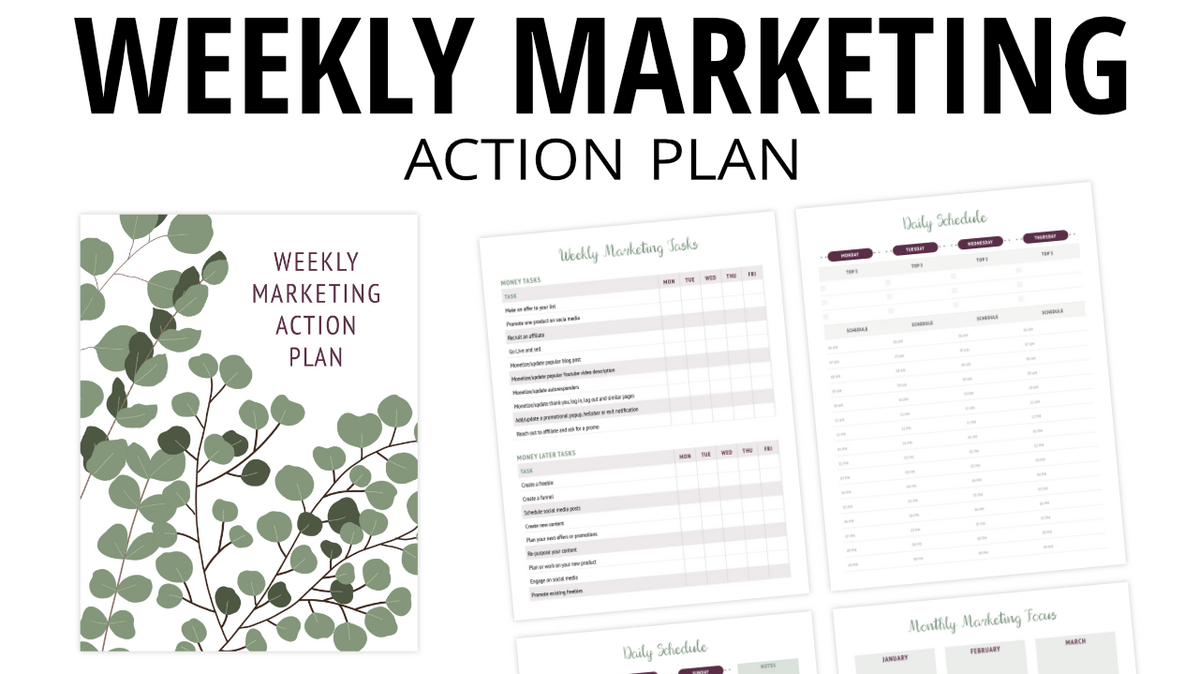 weekly marketing action plan Banner 2