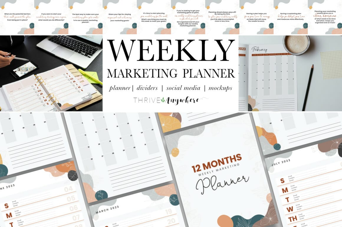 weekly marketing planner Banner