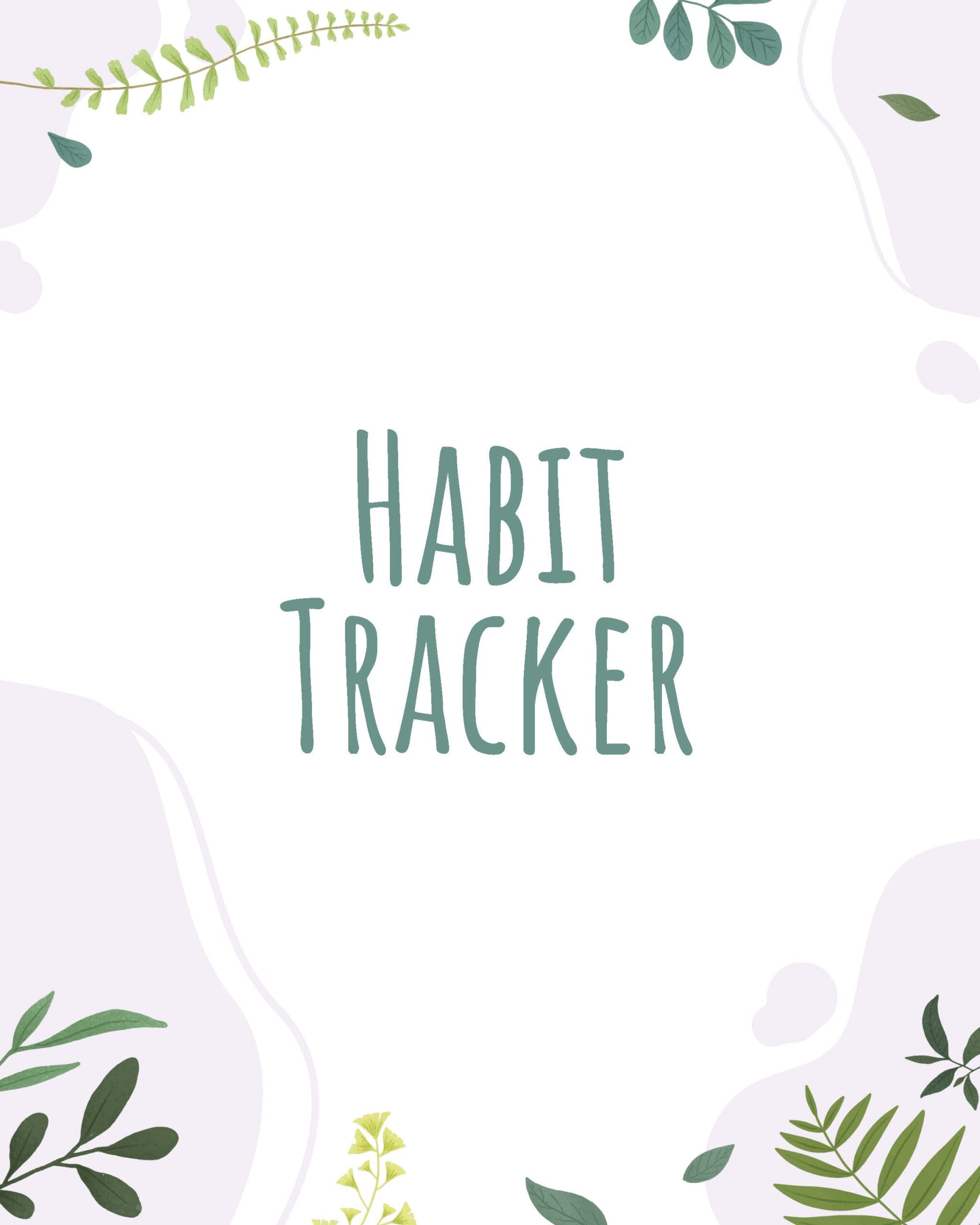 Portrait- 14-month Habit Tracker Calendar_Page_01 Habit Tracker cover
