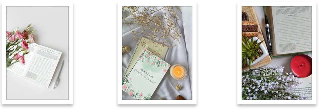 moms daily devotional journal mockups